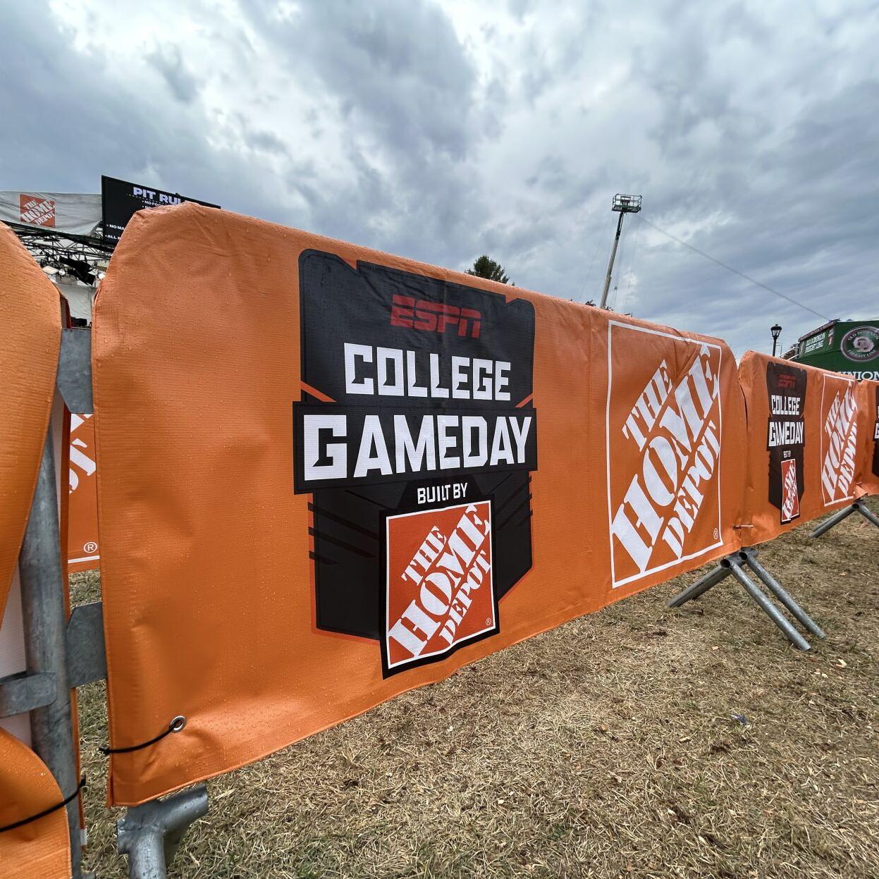 ESPN COLLEGE GAMEDAY PREP IN BLOOMINGTON